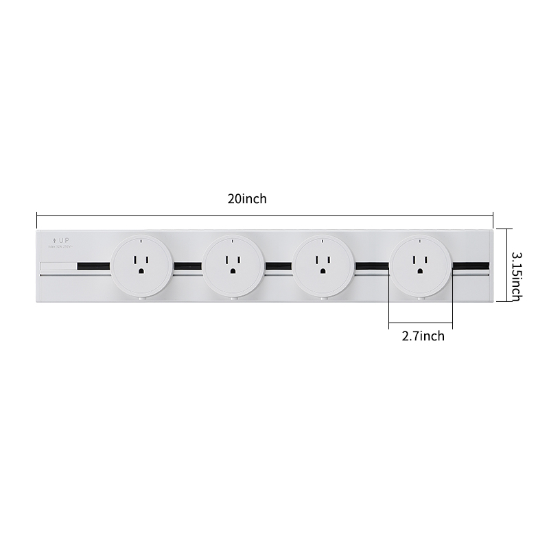 Power track and Electrical outlet US Set-wowsocket