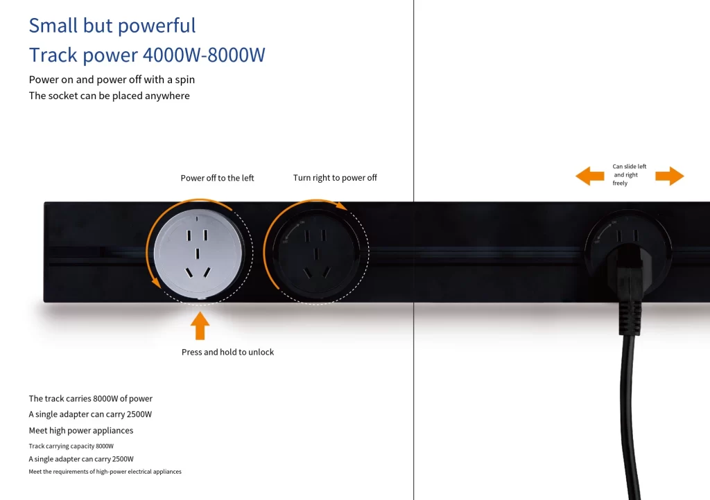 power track socket-wowsocket