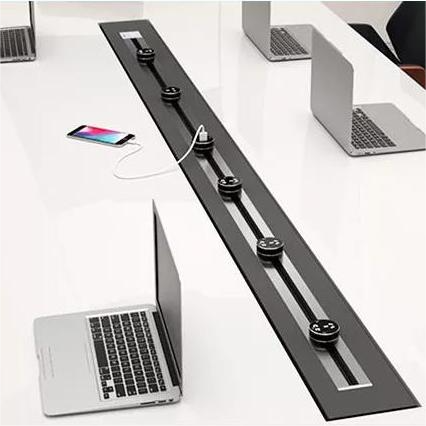 Home Office Desk Power Track System Electric Socket Outlet