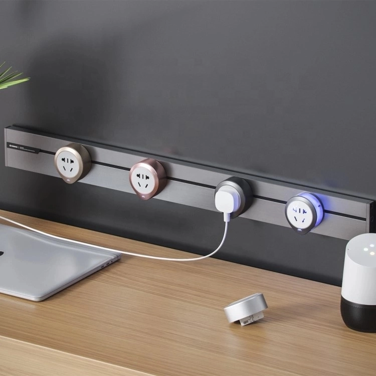 Home Office Desk Power Track System Electric Socket Outlet