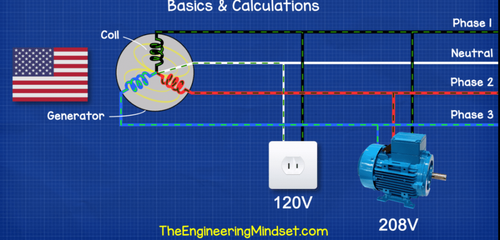 Beginner's Guide : 3-Phase Power Lines and Voltage Systems